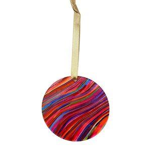 Alana Kay Art Set of 6 Acrylic Ornaments in Spark